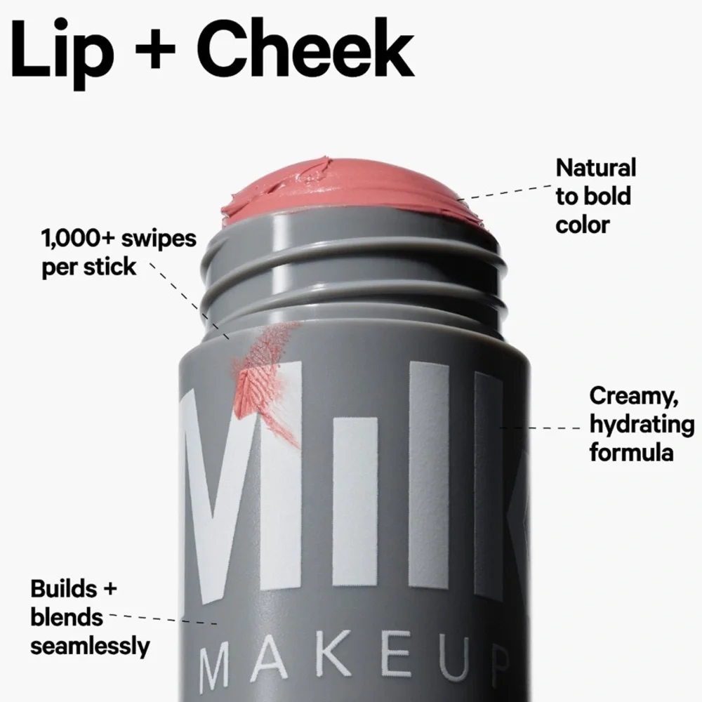 MILK Makeup Lip Cheek Cream Blush Stick SWERVE 🪞 NEW Full Size